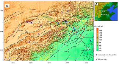 Geochemical characteristics of geothermal and hot spring gases in Beijing and Zhangjiakou Bohai fault zone